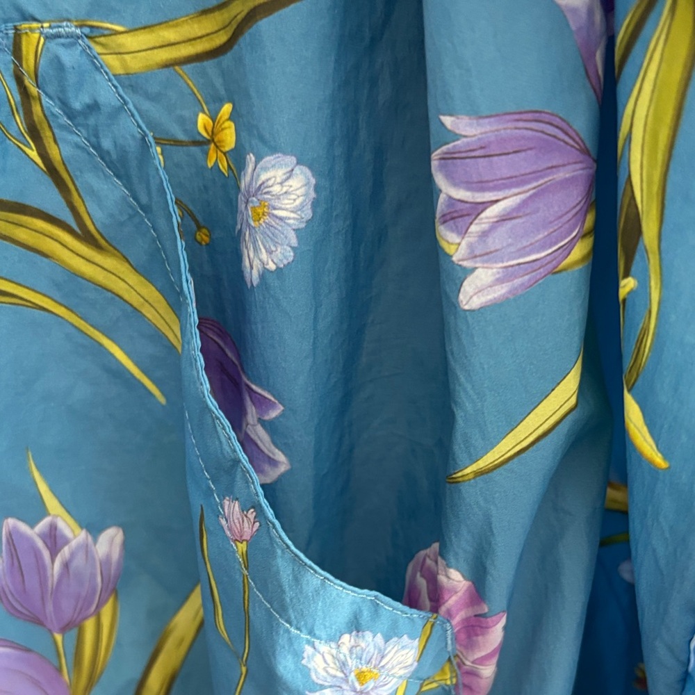 Fabletics Blue Floral windbreaker - Picture 6 of 8